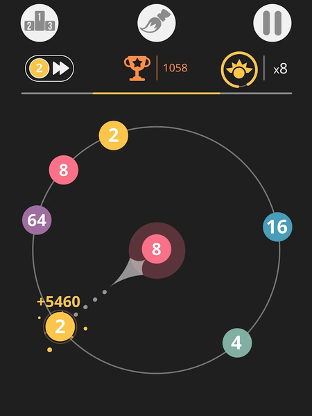 Balls Numbers Match ! - Gameplay image of android game