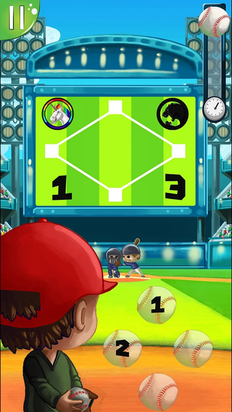 Baseball kid : Pitcher cup - Gameplay image of android game