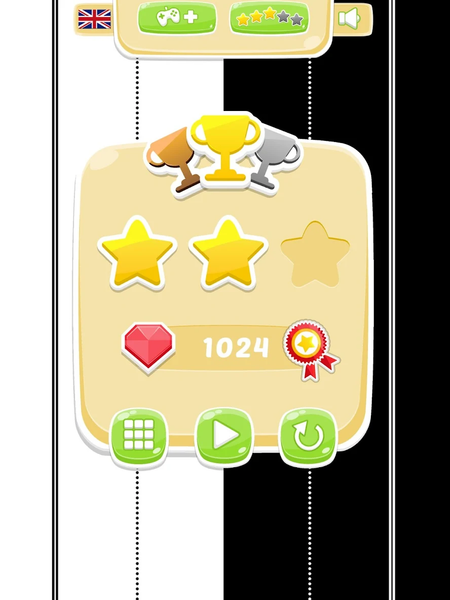 Black & white ski challenge - Gameplay image of android game