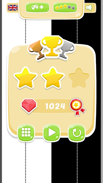 Black & white ski challenge - Gameplay image of android game