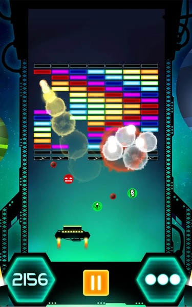 Brick Breaker: Galaxy Defense - Gameplay image of android game