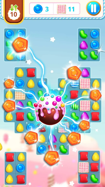 Lollipop World : match3 mania - Gameplay image of android game