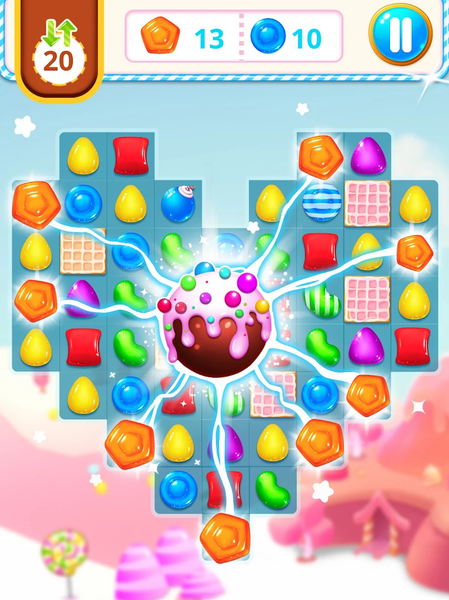 Lollipop World : match3 mania - Gameplay image of android game