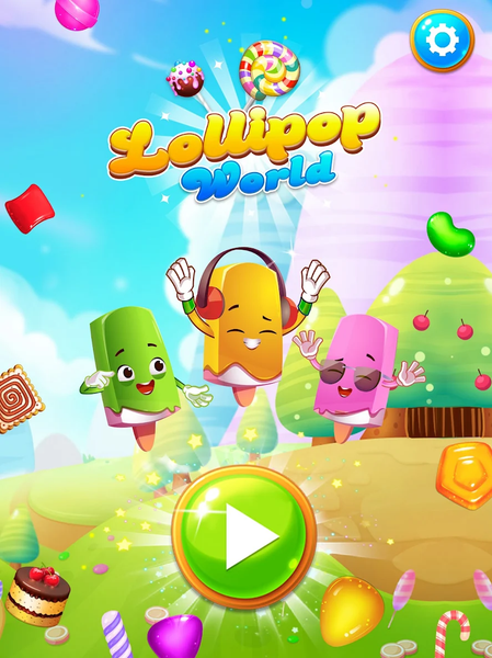 Lollipop World : match3 mania - Gameplay image of android game