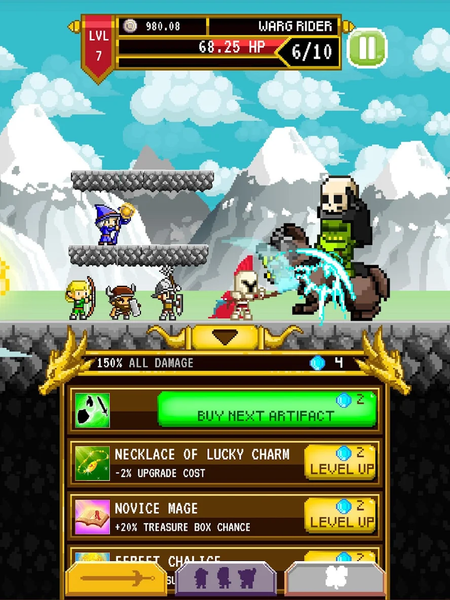 Clicker Knights Vs dragons - Image screenshot of android app