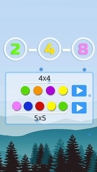 2-4-8 : link identical numbers - Gameplay image of android game