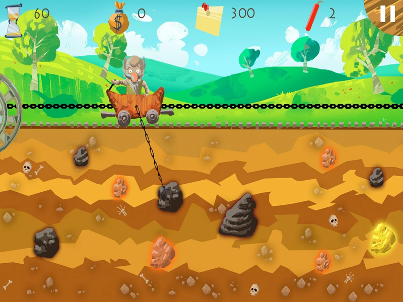 Gold seeker - Gameplay image of android game