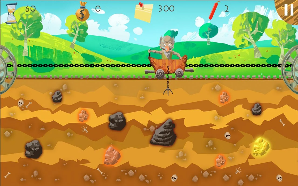 Gold seeker - Gameplay image of android game