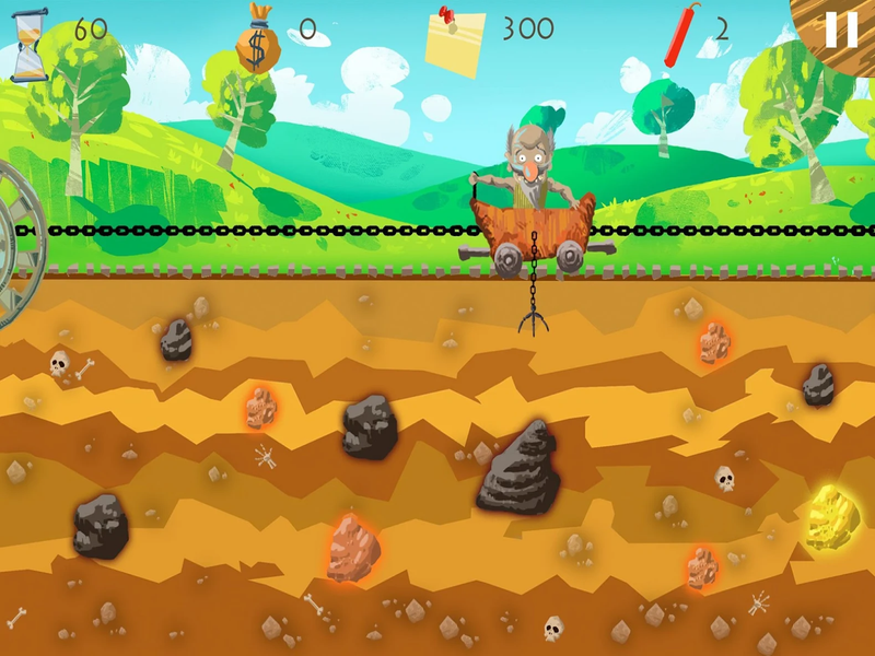 Gold seeker - Gameplay image of android game