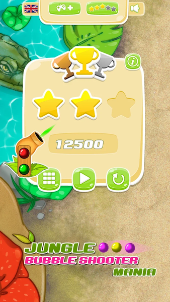 Jungle Shooter Bubble Mania - Gameplay image of android game