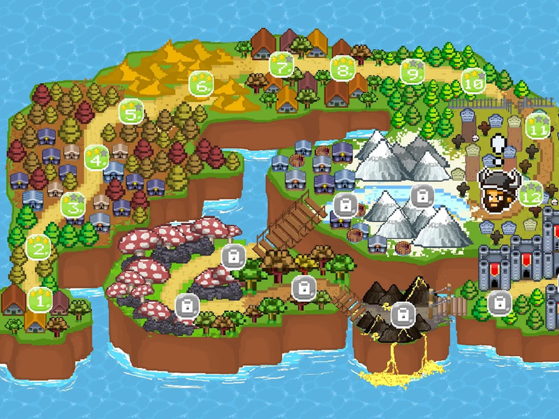 Mini Fighters : Quest & battle - Gameplay image of android game