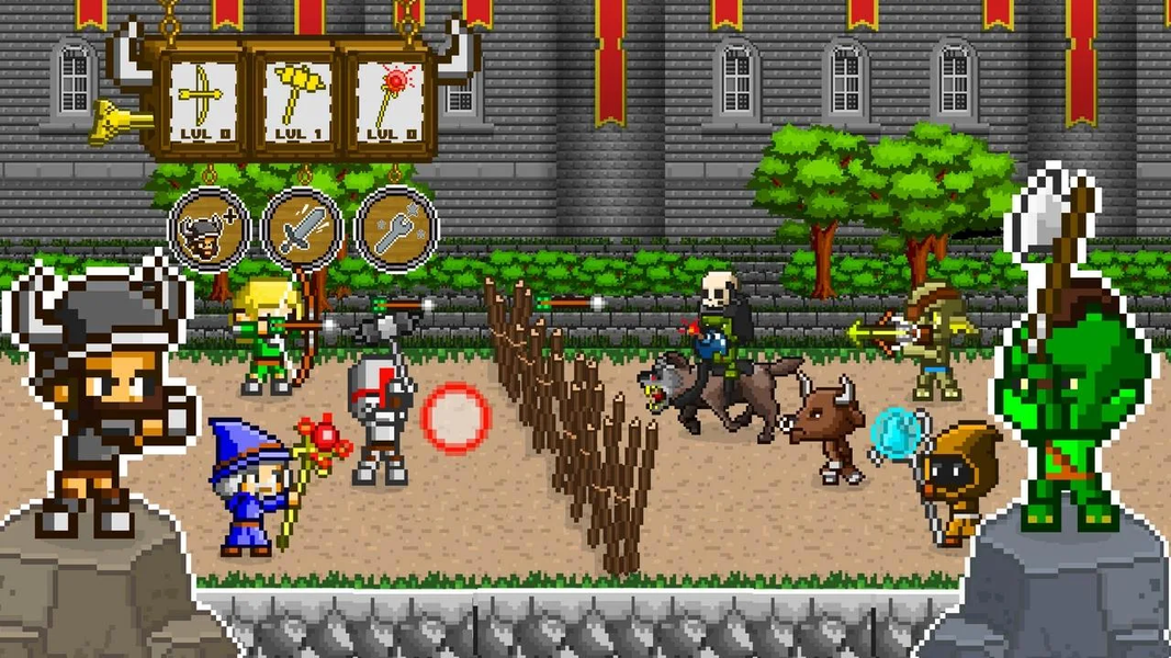 Mini Fighters : Quest & battle - Gameplay image of android game