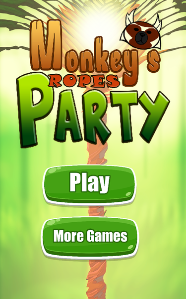Monkey's ropes party - Gameplay image of android game