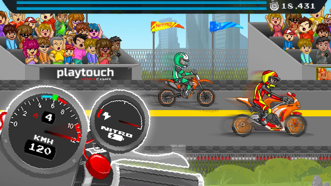 Moto Quest : Bike racing - Gameplay image of android game