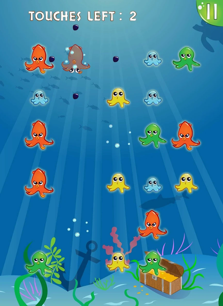 Octopus Blast: ink rush - Gameplay image of android game