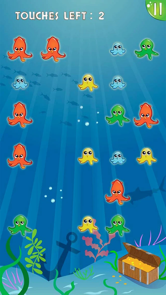 Octopus Blast: ink rush - Gameplay image of android game