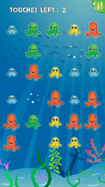 Octopus Blast: ink rush - Gameplay image of android game