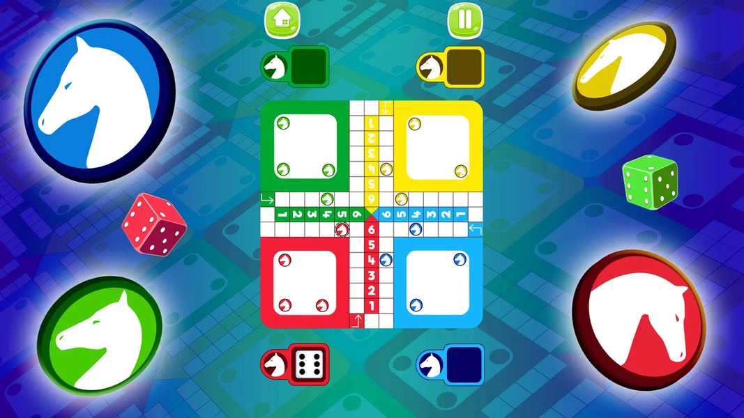 Petits chevaux : Small horses - Gameplay image of android game