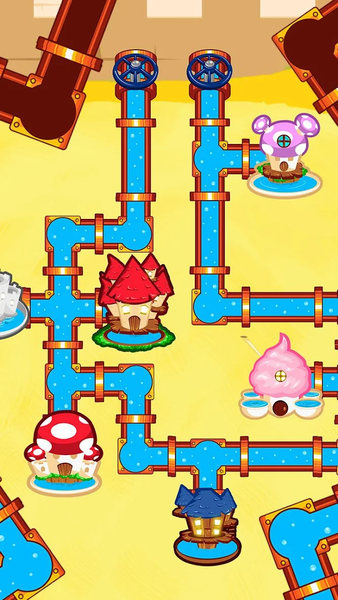 Plumber World : connect pipes - Gameplay image of android game