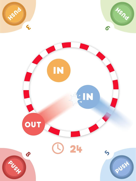 Push out - Gameplay image of android game