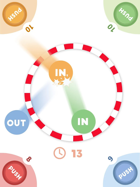 Push out - Gameplay image of android game