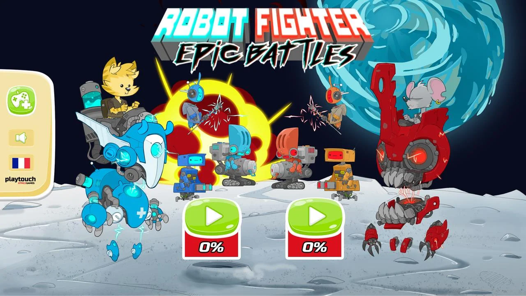 Robot Fighter : Epic Battles - Gameplay image of android game