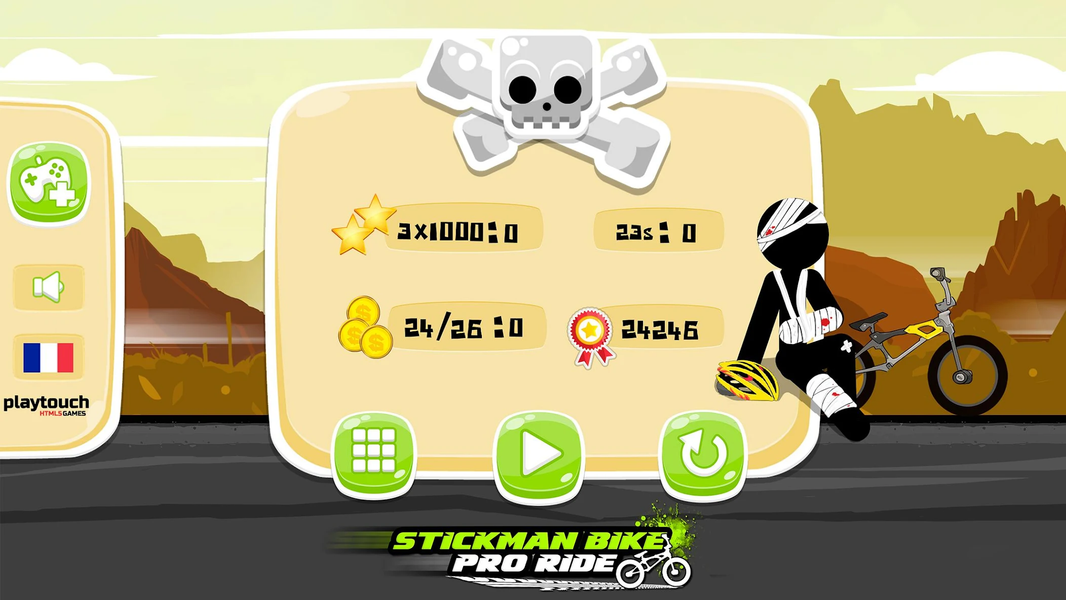 Stickman Bike : Pro Ride - Gameplay image of android game