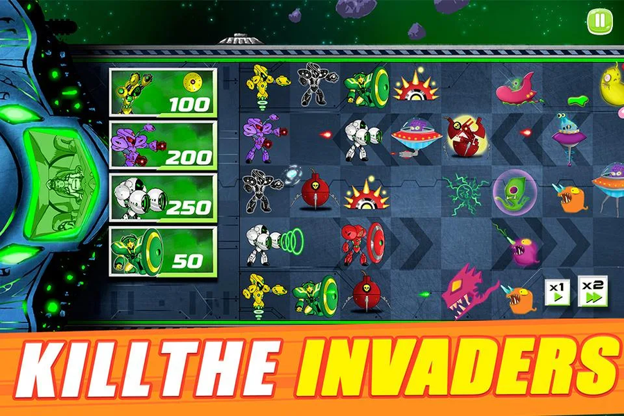 Super Fighting Robots Defense - Gameplay image of android game