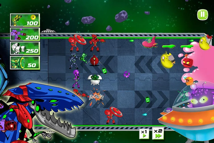 Super Fighting Robots Defense - Gameplay image of android game