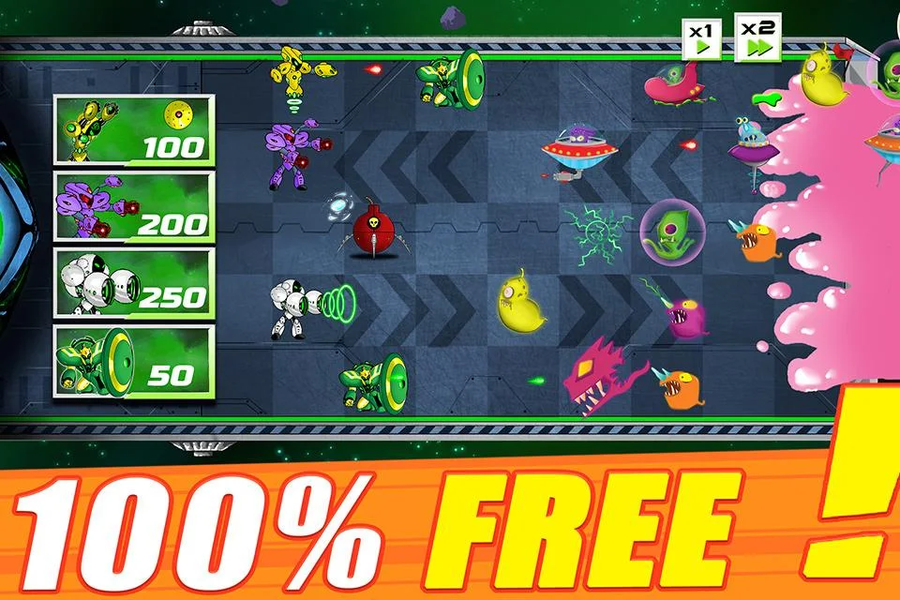 Super Fighting Robots Defense - Gameplay image of android game