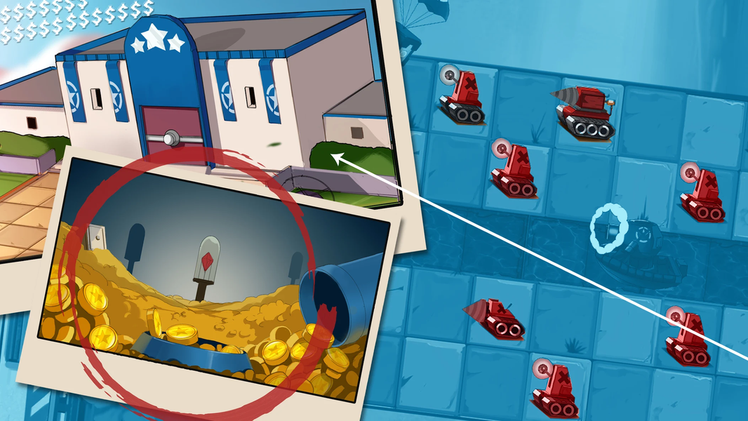 Tiny Blues Vs Mini Reds - Gameplay image of android game