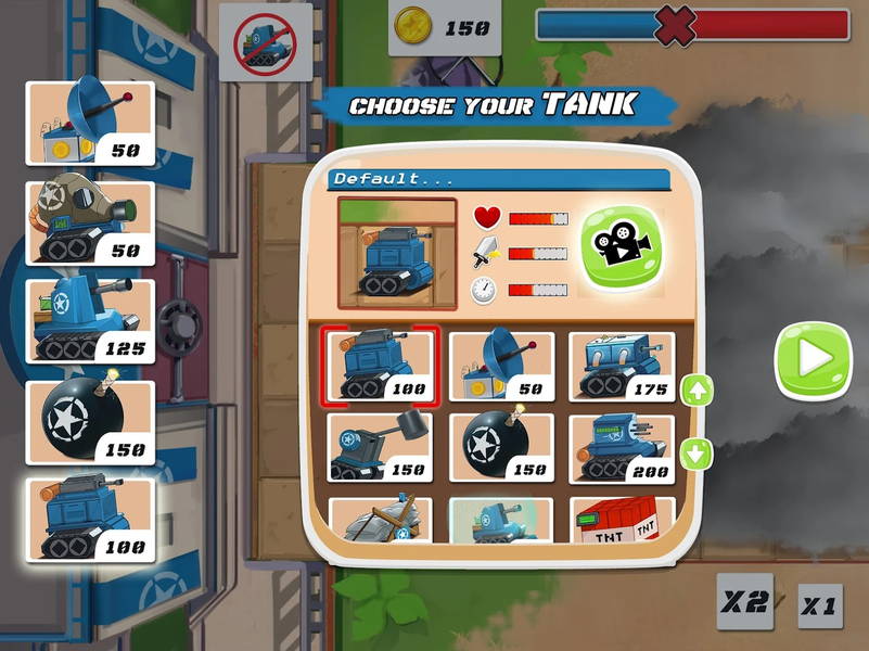 Tiny Blues Vs Mini Reds - Gameplay image of android game