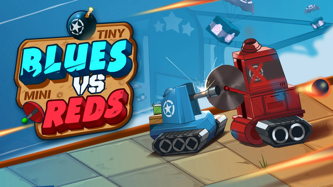 Tiny Blues Vs Mini Reds - Gameplay image of android game