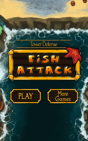 Tower defense : Fish attack - Gameplay image of android game