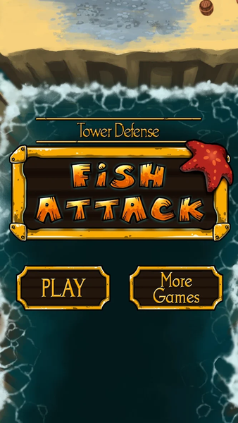 Tower defense : Fish attack - Gameplay image of android game