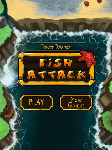 Tower defense : Fish attack - Gameplay image of android game