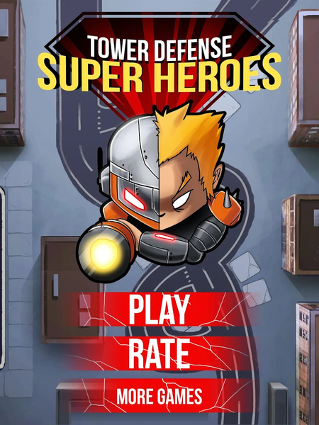 Tower Defense : Super Heroes - Gameplay image of android game
