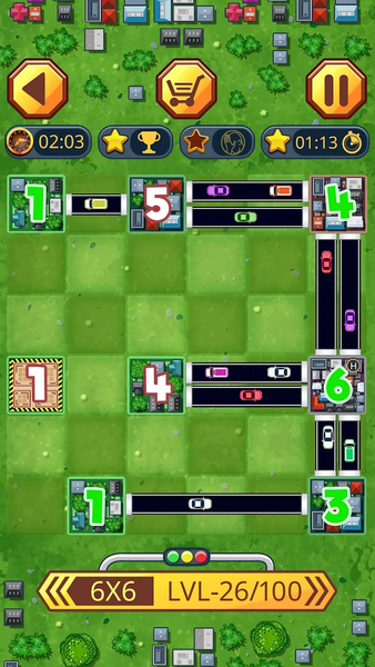 Traffic puzzle game Linky - Gameplay image of android game