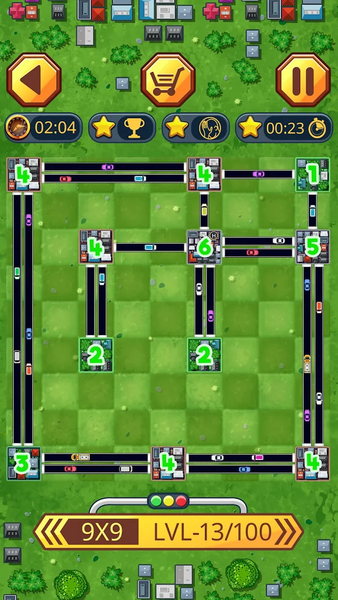 Traffic puzzle game Linky - Gameplay image of android game
