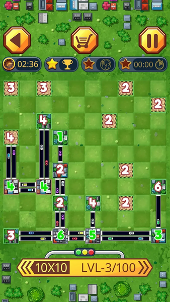 Traffic puzzle game Linky - Gameplay image of android game