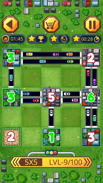 Traffic puzzle game Linky - Gameplay image of android game