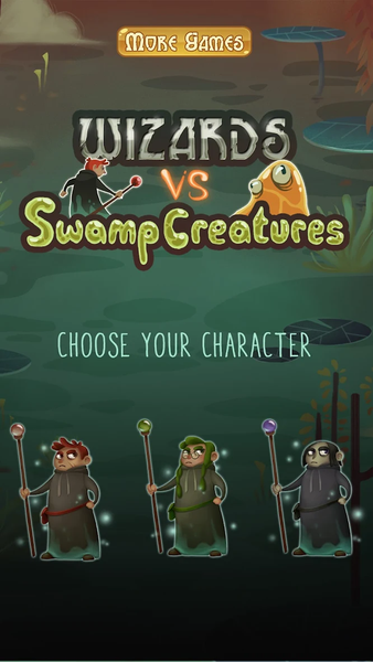 Wizard vs Swamp Creatures - Image screenshot of android app