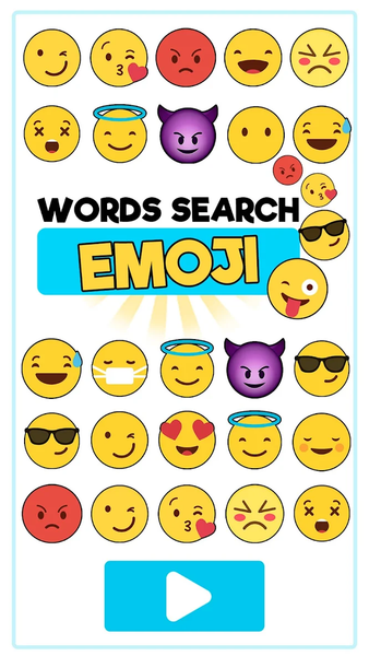 Word Search Emoji edition - Gameplay image of android game