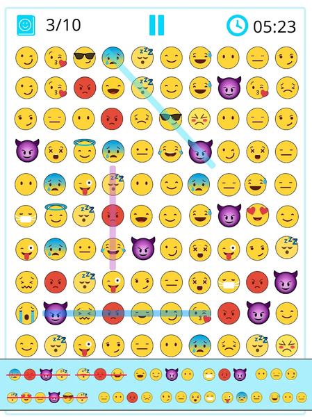 Word Search Emoji edition - Gameplay image of android game