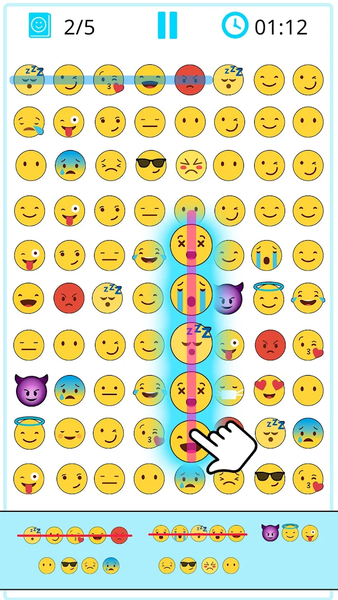 Word Search Emoji edition - Gameplay image of android game