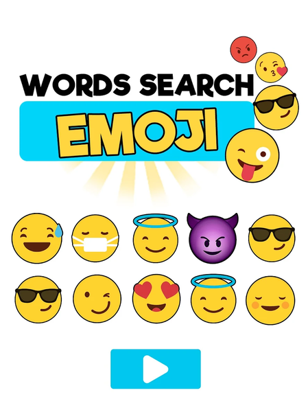 Word Search Emoji edition - Gameplay image of android game