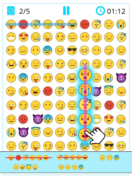 Word Search Emoji edition - Gameplay image of android game