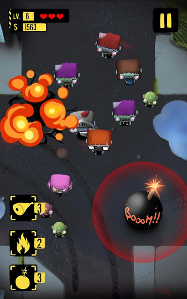 Zombies VS Finger - Gameplay image of android game