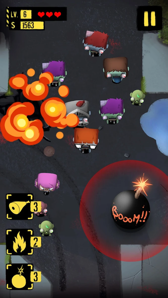 Zombies VS Finger - Gameplay image of android game