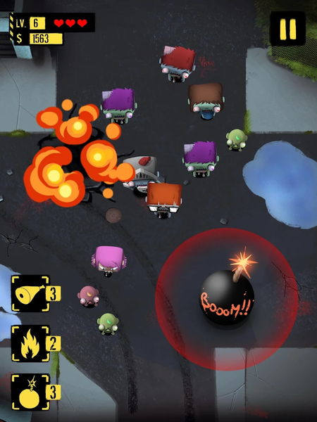 Zombies VS Finger - Gameplay image of android game